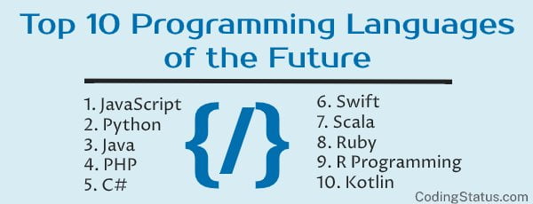 top 10 programming languages of future