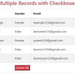 Delete Multiple Records with Checkboxes in PHP & MySQL